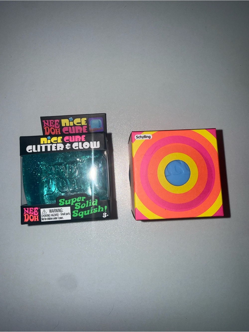 NeeDoh Nice Cube Glitter & Glow and Color Change bundle